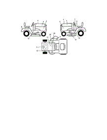 Decals parts for Craftsman Front-Engine Lawn Tractor 917272920 from AppliancePartsPros.com