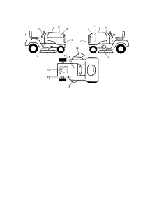 Decals parts for Craftsman Front-Engine Lawn Tractor 917272930 from AppliancePartsPros.com