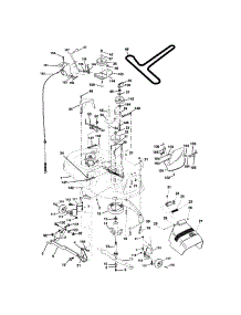 Mower Deck parts for Craftsman Front-Engine Lawn Tractor 917272930 from AppliancePartsPros.com