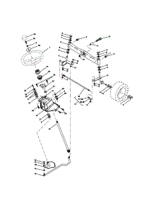 Steering Assembly parts for Craftsman Front-Engine Lawn Tractor 917272950 from AppliancePartsPros.com