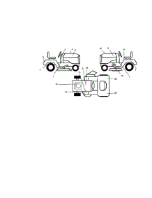 Decals parts for Craftsman Front-Engine Lawn Tractor 917272950 from AppliancePartsPros.com