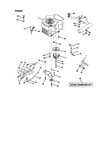 Engine parts for Craftsman Front-Engine Lawn Tractor 917272952 from AppliancePartsPros.com