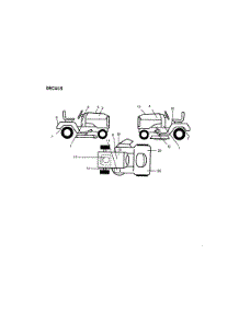 Decals parts for Craftsman Front-Engine Lawn Tractor 917272952 from AppliancePartsPros.com