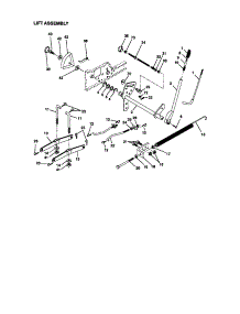 Lift Assembly parts for Craftsman Front-Engine Lawn Tractor 917272952 from AppliancePartsPros.com