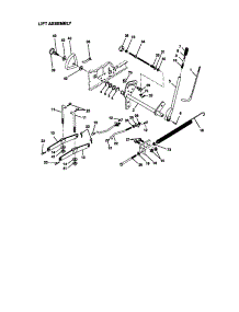 Lift Assembly parts for Craftsman Front-Engine Lawn Tractor 917272953 from AppliancePartsPros.com