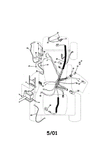 Electrical parts for Craftsman Front-Engine Lawn Tractor 917272954 from AppliancePartsPros.com