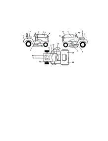 Decals parts for Craftsman Front-Engine Lawn Tractor 917272954 from AppliancePartsPros.com