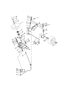 Steering Assembly parts for Craftsman Front-Engine Lawn Tractor 917272955 from AppliancePartsPros.com