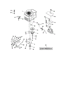 Engine parts for Craftsman Front-Engine Lawn Tractor 917272955 from AppliancePartsPros.com