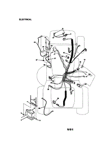 Electrical parts for Craftsman Front-Engine Lawn Tractor 917272960 from AppliancePartsPros.com