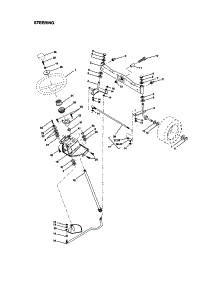 Steering parts for Craftsman Front-Engine Lawn Tractor 917272960 from AppliancePartsPros.com