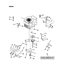 Engine parts for Craftsman Front-Engine Lawn Tractor 917272960 from AppliancePartsPros.com