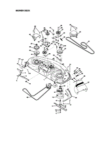 Mower Deck parts for Craftsman Front-Engine Lawn Tractor 917272960 from AppliancePartsPros.com
