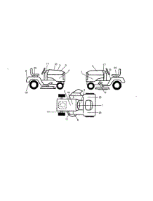 Decals parts for Craftsman Front-Engine Lawn Tractor 917272961 from AppliancePartsPros.com