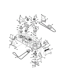 Mower Deck parts for Craftsman Front-Engine Lawn Tractor 917272961 from AppliancePartsPros.com