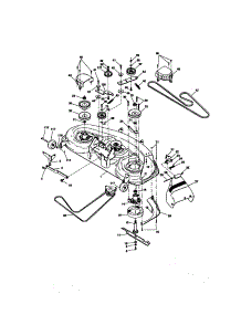 Mower Deck parts for Craftsman Front-Engine Lawn Tractor 917272962 from AppliancePartsPros.com