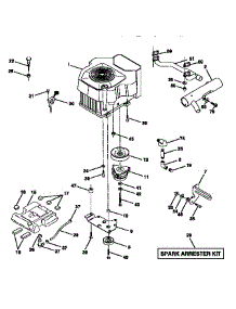 Engine parts for Craftsman Front-Engine Lawn Tractor 917273010 from AppliancePartsPros.com