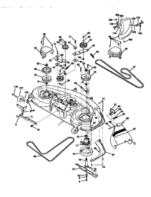 Mower Deck parts for Craftsman Front-Engine Lawn Tractor 917273010 from AppliancePartsPros.com
