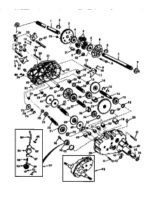 Transaxle parts for Craftsman Front-Engine Lawn Tractor 917273010 from AppliancePartsPros.com