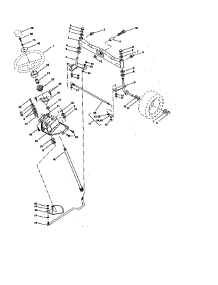 Steering Assembly parts for Craftsman Front-Engine Lawn Tractor 917273011 from AppliancePartsPros.com