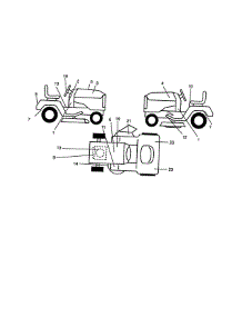 Decals parts for Craftsman Front-Engine Lawn Tractor 917273011 from AppliancePartsPros.com