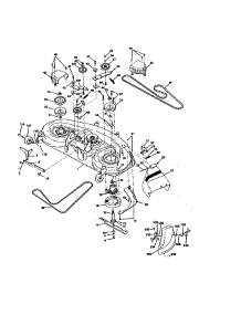Mower Deck parts for Craftsman Front-Engine Lawn Tractor 917273011 from AppliancePartsPros.com