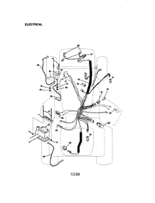 Electrical parts for Craftsman Front-Engine Lawn Tractor 917273012 from AppliancePartsPros.com