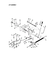 Lift Assembly parts for Craftsman Front-Engine Lawn Tractor 917273012 from AppliancePartsPros.com