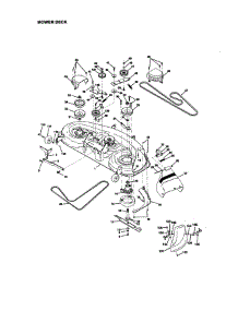 Mower Deck parts for Craftsman Front-Engine Lawn Tractor 917273012 from AppliancePartsPros.com