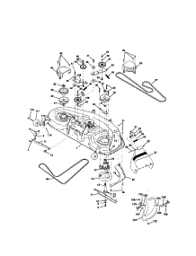 Mower Deck parts for Craftsman Front-Engine Lawn Tractor 917273013 from AppliancePartsPros.com