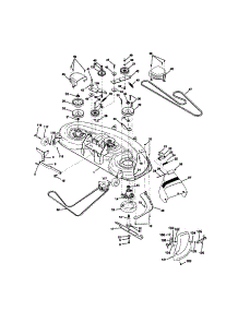 Mower Deck parts for Craftsman Front-Engine Lawn Tractor 917273014 from AppliancePartsPros.com