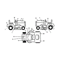 Decals parts for Craftsman Front-Engine Lawn Tractor 917273014 from AppliancePartsPros.com
