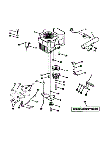 Engine parts for Craftsman Front-Engine Lawn Tractor 917273020 from AppliancePartsPros.com