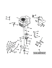 Engine parts for Craftsman Front-Engine Lawn Tractor 917273021 from AppliancePartsPros.com