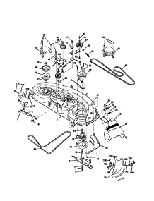 Mower Deck parts for Craftsman Front-Engine Lawn Tractor 917273021 from AppliancePartsPros.com