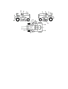 Decals parts for Craftsman Front-Engine Lawn Tractor 917273022 from AppliancePartsPros.com