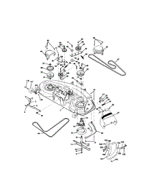 Mower Deck parts for Craftsman Front-Engine Lawn Tractor 917273022 from AppliancePartsPros.com
