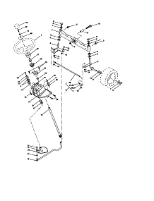 Steering Assembly parts for Craftsman Front-Engine Lawn Tractor 917273030 from AppliancePartsPros.com