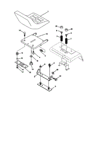 Seat Assembly parts for Craftsman Front-Engine Lawn Tractor 917273030 from AppliancePartsPros.com