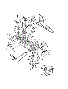 Mower Deck parts for Craftsman Front-Engine Lawn Tractor 917273030 from AppliancePartsPros.com