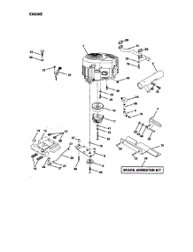 Engine parts for Craftsman Front-Engine Lawn Tractor 917273031 from AppliancePartsPros.com
