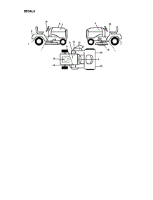 Decals parts for Craftsman Front-Engine Lawn Tractor 917273031 from AppliancePartsPros.com