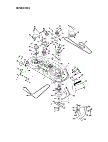 Mower Deck parts for Craftsman Front-Engine Lawn Tractor 917273031 from AppliancePartsPros.com