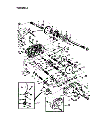 Transaxle parts for Craftsman Front-Engine Lawn Tractor 917273031 from AppliancePartsPros.com