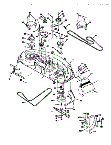Mower Deck parts for Craftsman Front-Engine Lawn Tractor 917273040 from AppliancePartsPros.com