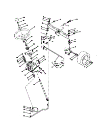 Steering Assembly parts for Craftsman Front-Engine Lawn Tractor 917273041 from AppliancePartsPros.com