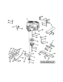 Engine parts for Craftsman Front-Engine Lawn Tractor 917273041 from AppliancePartsPros.com