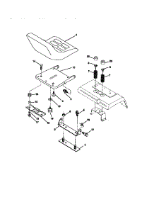 Seat Assembly parts for Craftsman Front-Engine Lawn Tractor 917273041 from AppliancePartsPros.com