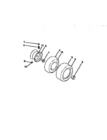 Wheels And Tires parts for Craftsman Front-Engine Lawn Tractor 917273041 from AppliancePartsPros.com