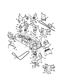 Mower Deck parts for Craftsman Front-Engine Lawn Tractor 917273041 from AppliancePartsPros.com